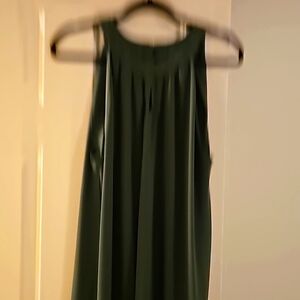 Green Flare Sleeveless Dress
